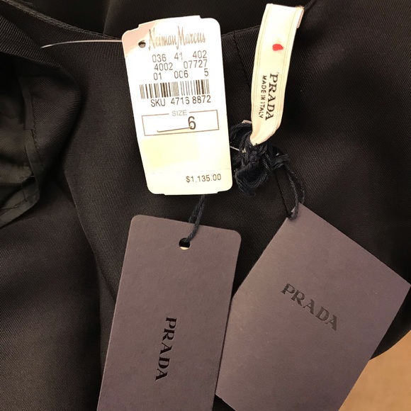 PRADA SILK BLACK DRESS - Picture 6 of 8